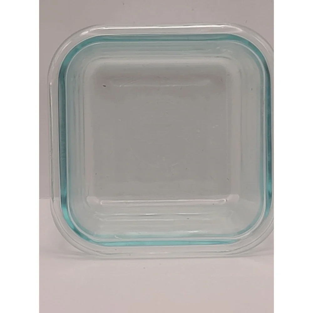 Pyrex 1 Cup 236 mL Clear Glass Storage Container Dish Square 1300 Made in USA